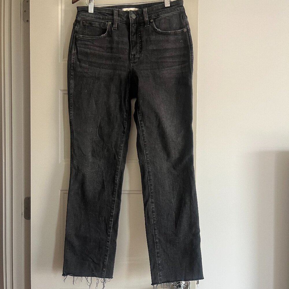 Madewell Petite Curvy Mid-Rise Stovepipe Jeans Armand Wash/Raw-Hem Edition 27P